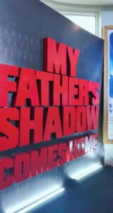 Our set up for the film premiere